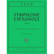 *Lalo Symphonie Espagnole, Op. 21 for Violin and P...