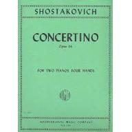 Shostakovich Concertino Op. 94 for 2 Pianos, 4 Han...