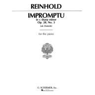 Reinhold Impromptu, Op. 28, No. 3 in C# for Piano Solo <售缺>