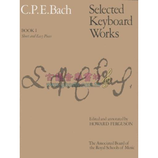 Bach Selected Keyboard Works, Book I: Short & Easy Pieces <售缺>