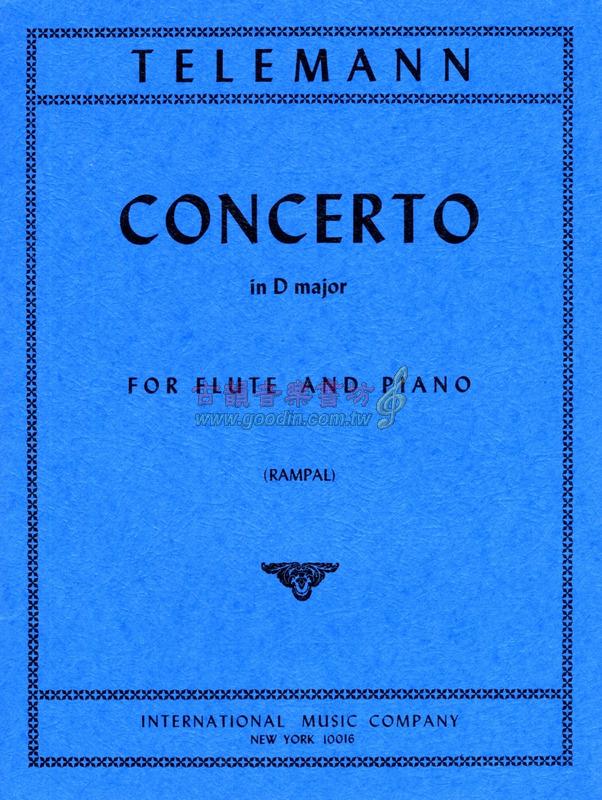 Goodinmusik Telemann Concerto In D Major For Flute And Piano