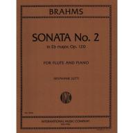 Brahms Sonata No. 2 in Eb Major Op. 120 for Flute and Piano