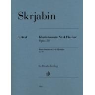 Scriabin, Piano Sonata no.4 F sharp major op.30
