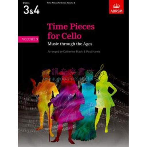 【特價】英國皇家 ABRSM Time Pieces For Cello Vol.3-4