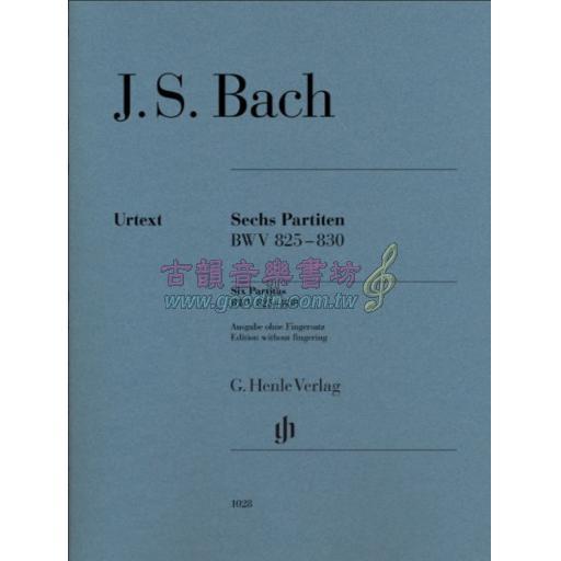 Bach Six Partitas BWV 825-830 (Edition without fingering)