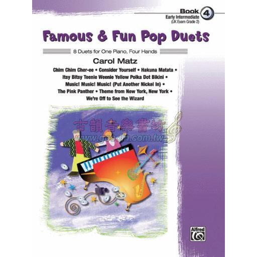 Famous & Fun Pop Duets, Book 4 (1 Piano, 4 Hands)