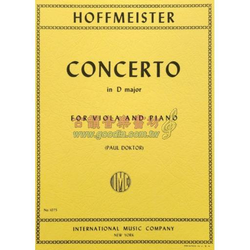 Hoffmeister, Viola Concerto in D major        