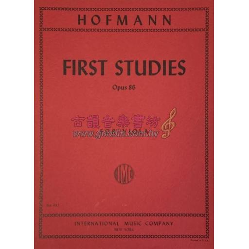 *Hofmann, First Studies Op.86 for Viola