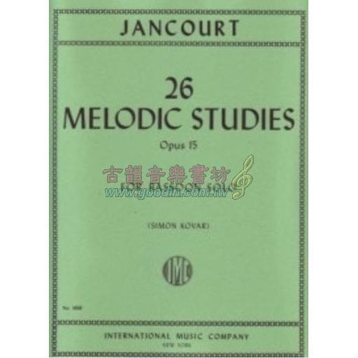 *Jancourt, 26 Melodic Studies Op.15 for Bassoon <售缺>