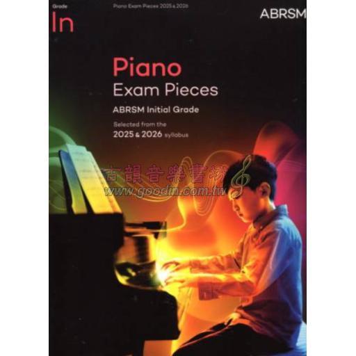 ABRSM 英國皇家 Piano Exam Pieces 2025 & 2026, Grade Initial