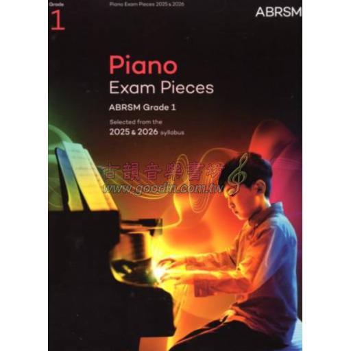 ABRSM 英國皇家 Piano Exam Pieces 2025 & 2026, Grade 1