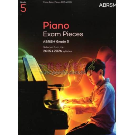 ABRSM 英國皇家 Piano Exam Pieces 2025 & 2026, Grade 5