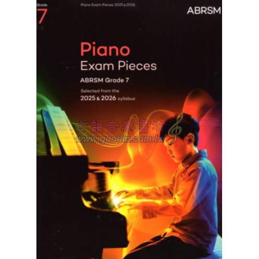 ABRSM 英國皇家 Piano Exam Pieces 2025 & 2026, Grade 7