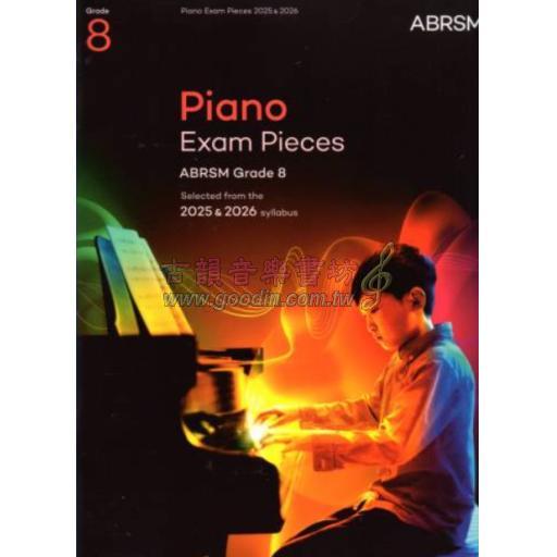 ABRSM 英國皇家 Piano Exam Pieces 2025 & 2026, Grade 8