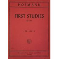 *Hofmann, First Studies Op.86 for Viola