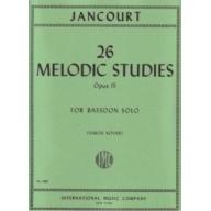 *Jancourt, 26 Melodic Studies Op.15 for Bassoon <售缺>