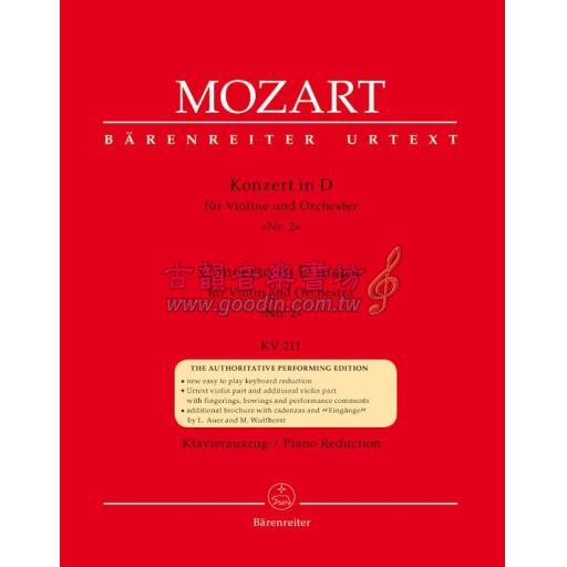 Mozart, Concerto for Violin and Orchestra No. 2 in D major K. 211