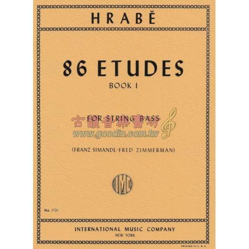 Hrabe, 86 Studies: Book I for String Bass