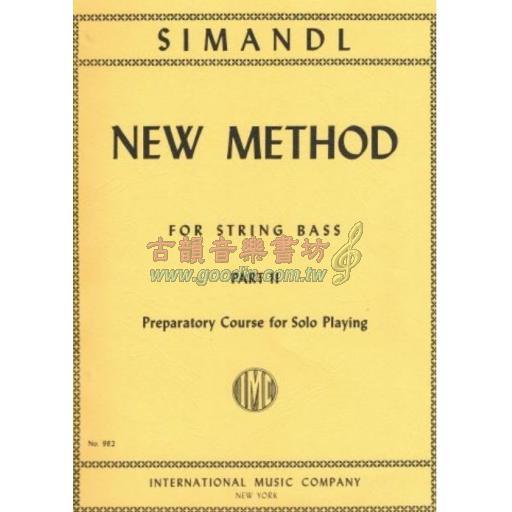 Simandl, New Method Part II for Bass