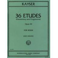 Kayser, 36 Etudes OP.20 for Violin