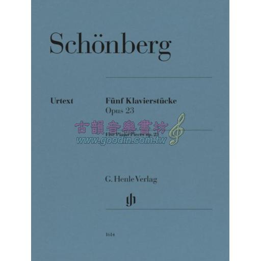 Schonberg, Five Piano Pieces op.23