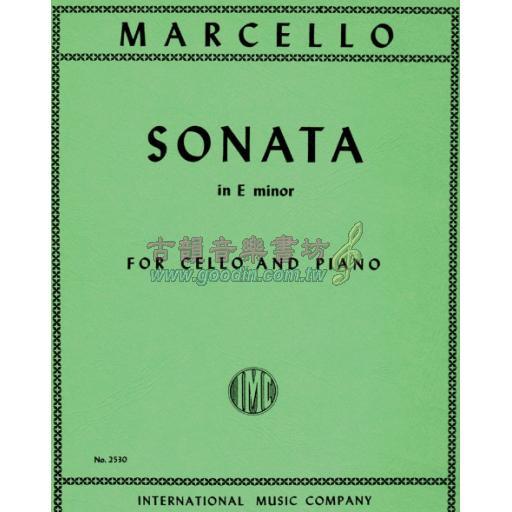 Marcello, Sonata E minor Cello   