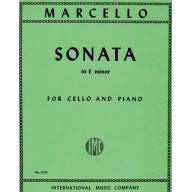 Marcello, Sonata E minor Cello   