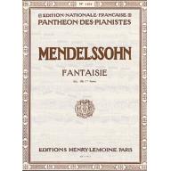 Mendelssohn, Fantaisie Op.28 1ere Partie